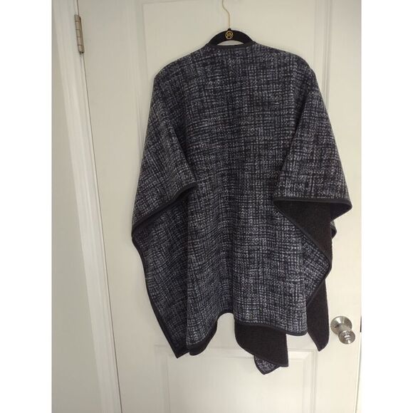 Ike Behar Womens Wrap OS Black Reversible Full Casual Preppycore Classicore Y2K - Picture 7 of 8